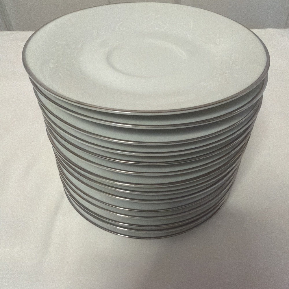 Noritake Reina 6450Q Tea cup saucer set of 14, Vintage Japan Collection - Picture 2 of 10